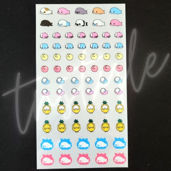 ⭐️3/$20⭐️ Adorable Mamegoma Transparent Sticker Sheets - Picture 3 of 7